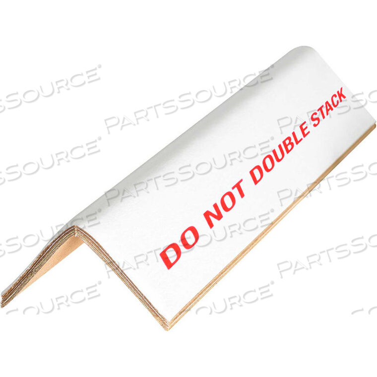 OEM#: VBDEP2236160DSDO NOT DOUBLE STACK EDGE PROTECTORS 2 X 2 X 36, .160 THICK, WHITE by The Packaging Wholesalers
