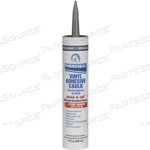 OEM#: 5113604102PHENOSEAL DOES IT ALL VINYL ADHESIVE CAULK - 10 OZ., METAL GRAY - by DAP Products Inc.