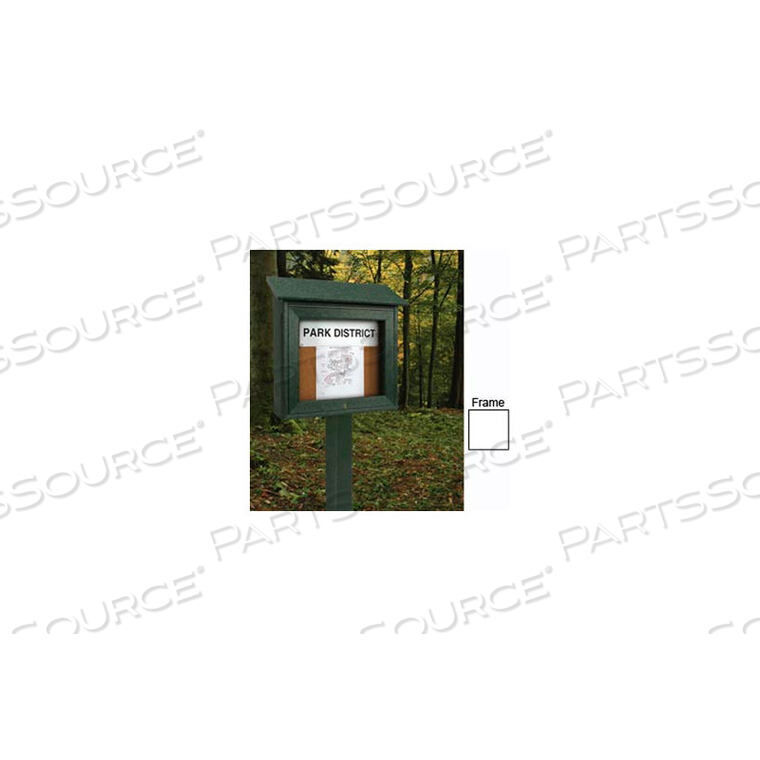 OEM#: UVDM1634-WHITE16W X 34H MINI CORK MESSAGE BOARD WITH WHITE FRAME by United Visual Products