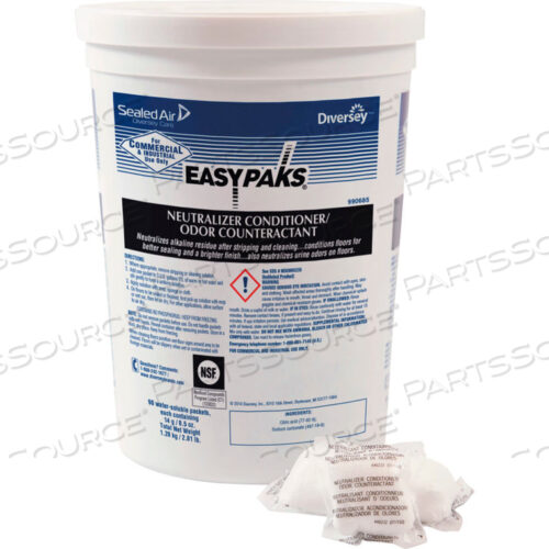 EASY PAKS CONDITIONER/ODOR COUNTERACTANT, 0.5 OZ. PACK, 180 PACKS - 990685