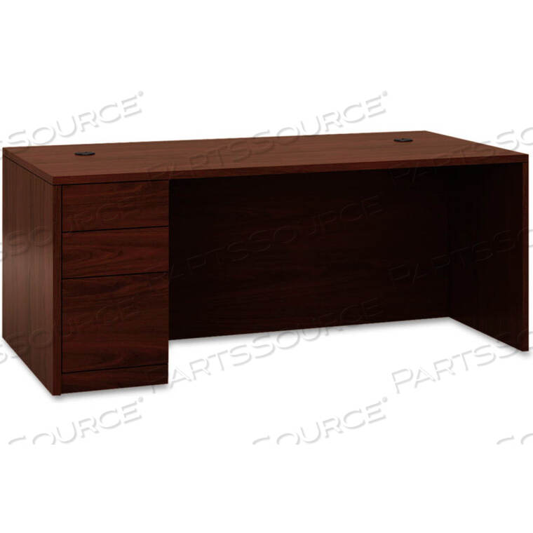 OEM#: HON105896LNNWOOD DESK - FULL HEIGHT LEFT PEDESTAL - 66W X 30D X 29-1/2H - MAHOGANY - 10500 SERIES by HON