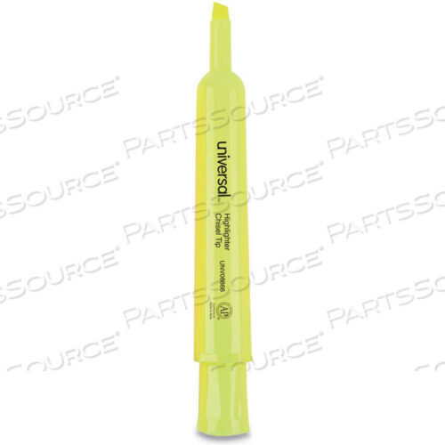 OEM#: UNV08866DESK HIGHLIGHTERS, CHISEL TIP, FLUORESCENT YELLOW, 36/PACK by Universal Products
