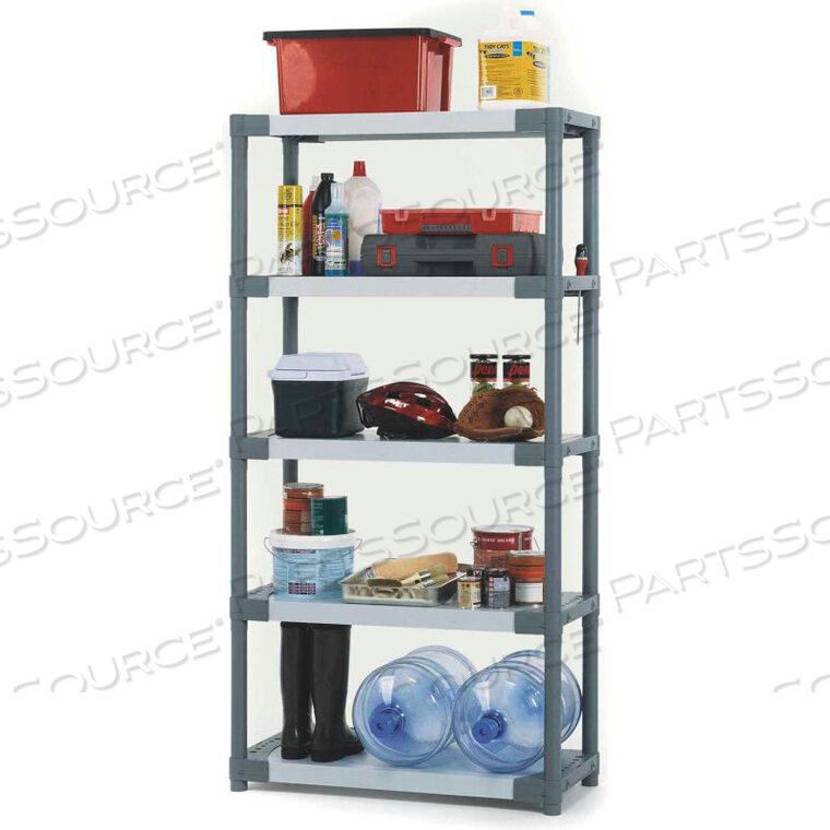 OEM#: US028009PLASTIC SOLID SHELVING 36W X 16D X 70H CAPACITY 200 LBS by Grosfillex
