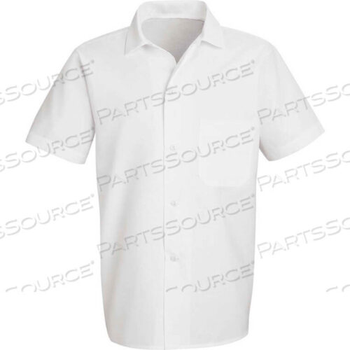 OEM#: 5010WHSSXLCHEF DESIGNS BUTTON-FRONT SHORT SLEEVE COOK SHIRT, WHITE, POLYESTER/COTTON, XL by VF Imagewear, Inc.