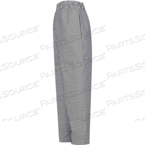 OEM#: 5360BWRG3XLCHEF DESIGNS BAGGY CHEF PANTS, BLACK & WHITE CHECK, POLYESTER/COTTON, 3XL by VF Imagewear, Inc.
