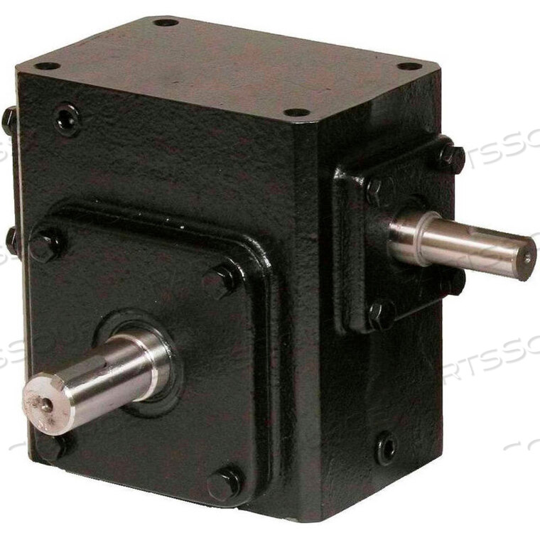 OEM#: HDRS237-5/1-LCAST IRON RIGHT ANGLE WORM GEAR REDUCER 5:1 RATIO by Worldwide Electric Corporation