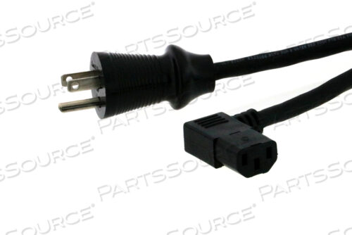 OEM#: 015-1338-058FT 16/3 AWG RIGHT ANGLE SJT CORDSET - BLACK by Midmark Corp.