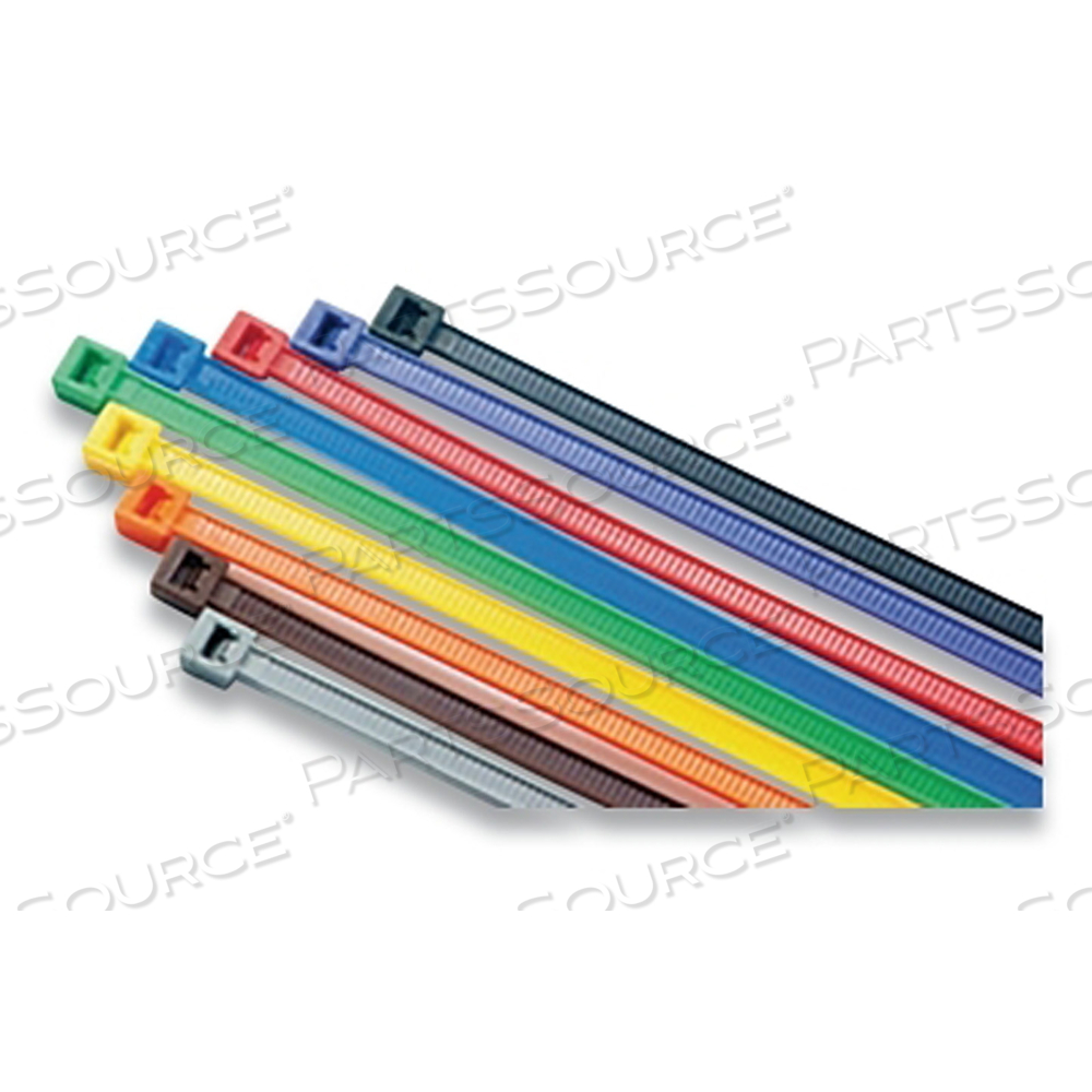 OEM#: 750YELGENERAL PURPOSE CABLE TIES, 50 LB TENSILE STRENGTH, 7.6 IN L, YELLOW, 100 EA/BG by Anchor
