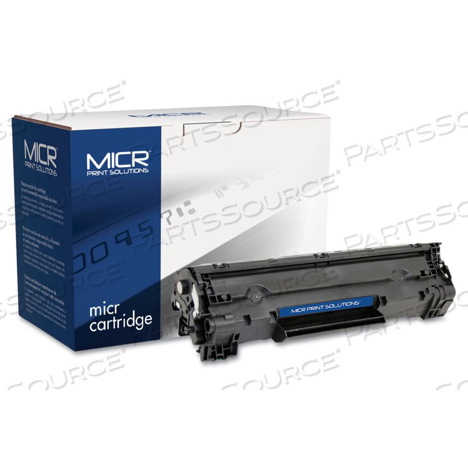 COMPATIBLE CB436A(M) (36AM) MICR TONER, 2,000 PAGE-YIELD, BLACK