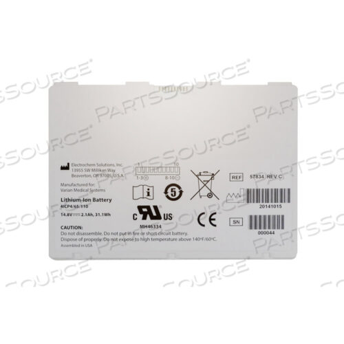 Replaces Siemens Medical Solutions 11020854BATTERY FOR VARIAN PS 4336W
