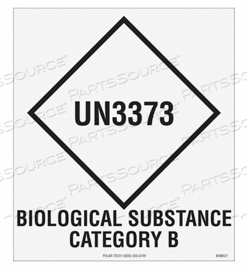 OEM#: BHM527SECONDARY LABEL 4 H 3-1/2 W PK500 by Polar Tech