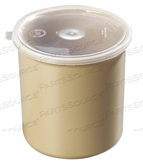 POLY-TUF CROCK W/LID 1.2 QT. BEIGE PK12