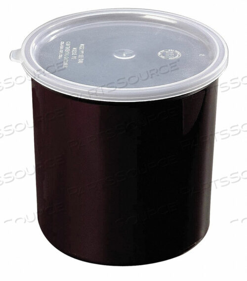 POLY-TUF CROCK W/LID 1.2 QT. BLACK PK12