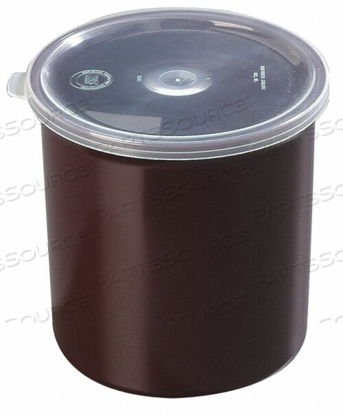 POLY-TUF CROCK W/LID 1.2 QT. BROWN PK12