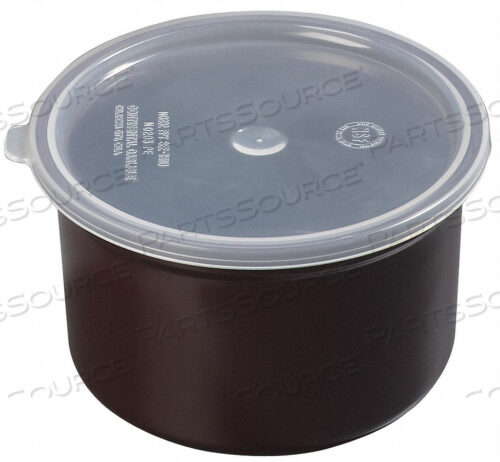 POLY-TUF CROCK W/LID 1.5 QT. BROWN PK6