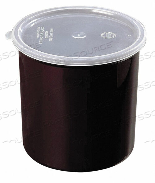 POLY-TUF CROCK W/LID 2.7 QT. BLACK PK6