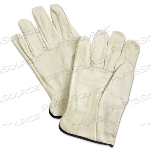 OEM#: 3400XLUNLINED PIGSKIN DRIVER GLOVES, CREAM, X-LARGE by MCR Safety