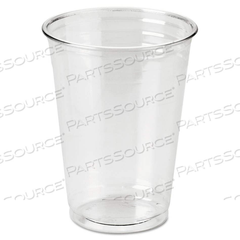 CLEAR PLASTIC PETE CUPS, 10 OZ, WISESIZE, 25/PACK, 20 PACKS/CARTON