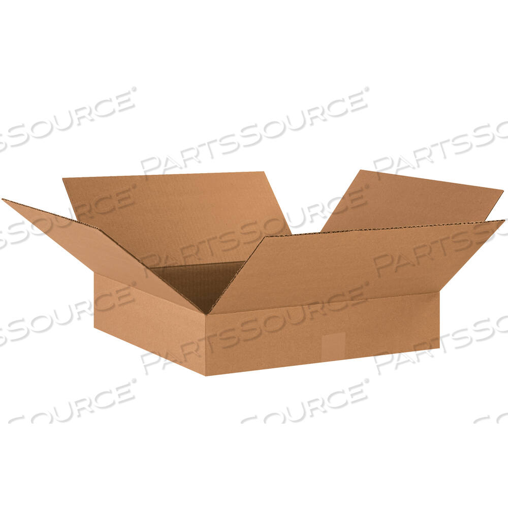 OEM#: 18184FLAT CORRUGATED BOXES, 18 X 18 X 4, KRAFT, 25/BUNDLE by BOX Partners (Box Acquisitions, LLC)