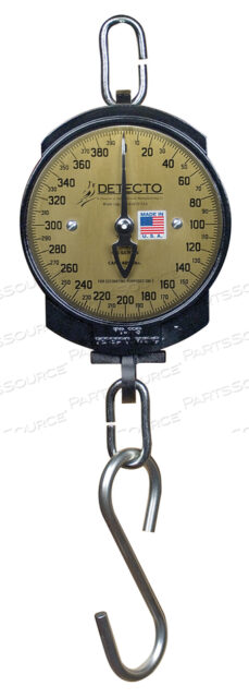 HANGING DIAL SCALE, 400 LB CAPACITY, HOOK