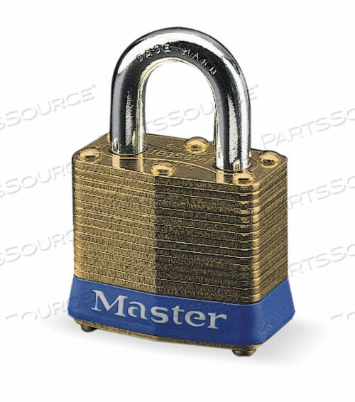 OEM#: 4KA-0712KEYED PADLOCK 5/8 IN RECTANGLE GOLD by Master Lock