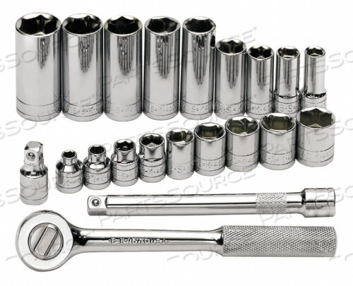 OEM#: 4521SOCKET WRENCH SET SAE 3/8 IN DR 21 PC by SK Professional Tools