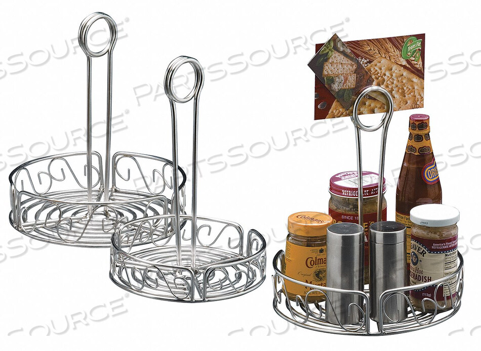 OEM#: SSCC8CONDIMENT RACK SILVER 7 3/4 X 9 5/16 IN. by American Metalcraft