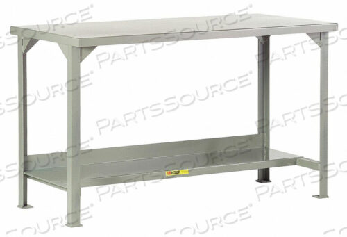 OEM#: WST2-2460-36WELDED STEEL WORKBENCH - STEEL TOP & SHELF - 60W X 24D X 36H by Little Giant