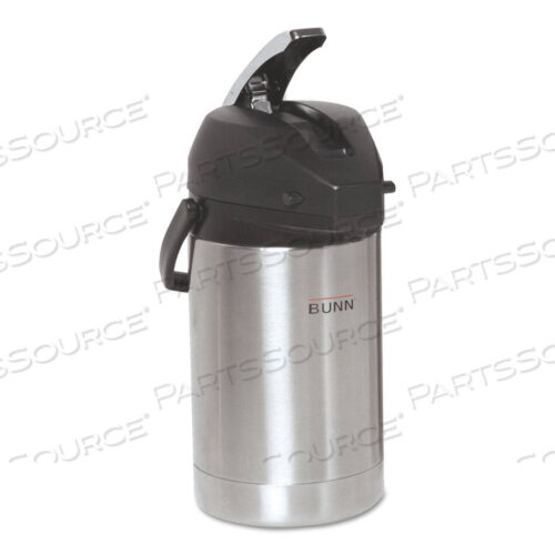 OEM#: 32125.00002.5 LITER LEVER ACTION AIRPOT, STAINLESS STEEL/BLACK by Bunn