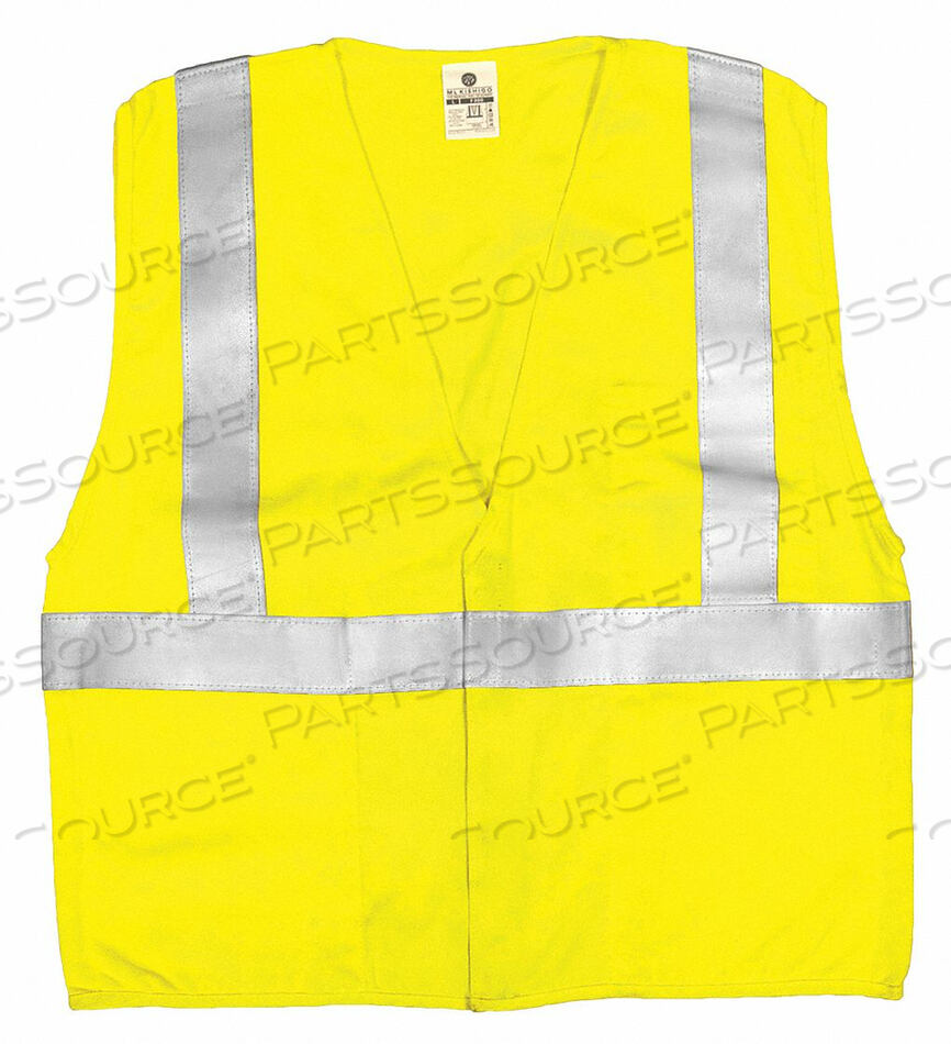 OEM#: AFM300-XLFLAME RSIST HI VIS VEST CLASS 2 XL LIME by ML Kishigo