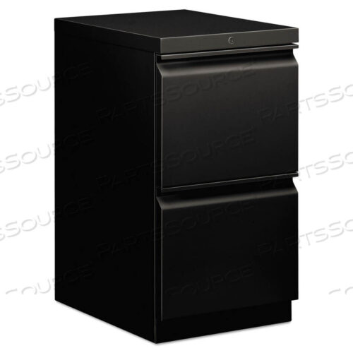 OEM#: H33820R.L.PBRIGADE MOBILE PEDESTAL, LEFT OR RIGHT, 2 LETTER-SIZE FILE DRAWERS, BLACK, 15 X 19.88 X 28 by HON