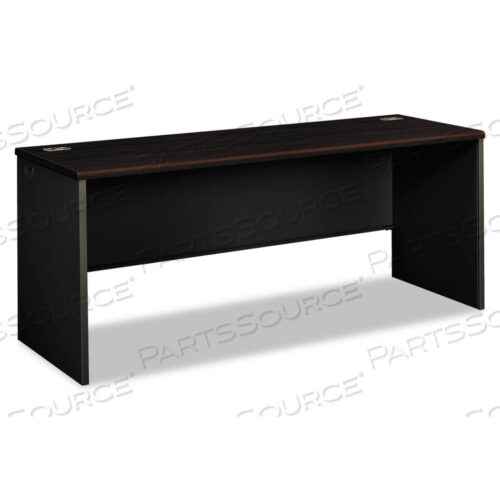 OEM#: H38925.N.S38000 SERIES DESK SHELL, 72W X 24D X 29.5H, MAHOGANY/CHARCOAL by HON