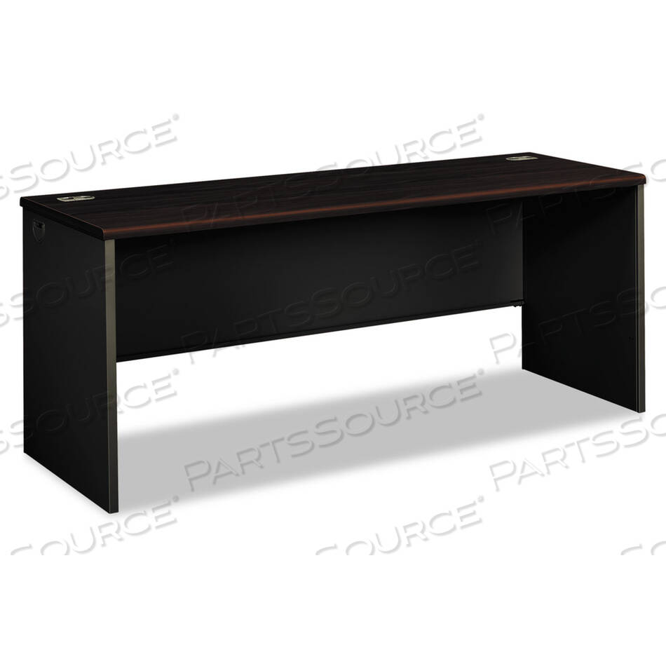 OEM#: H38925.N.S38000 SERIES DESK SHELL, 72W X 24D X 29.5H, MAHOGANY/CHARCOAL by HON