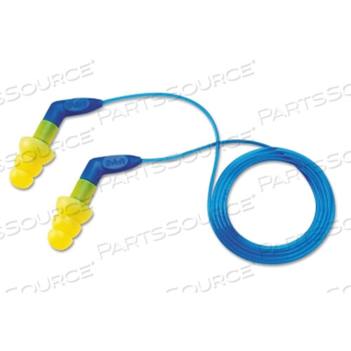 OEM#: 7000127188E-A-R ULTRAFIT PLUS EARPLUGS, PVC, YELLOW, CORDED, PISTOL-GRIP by 3M Consumer