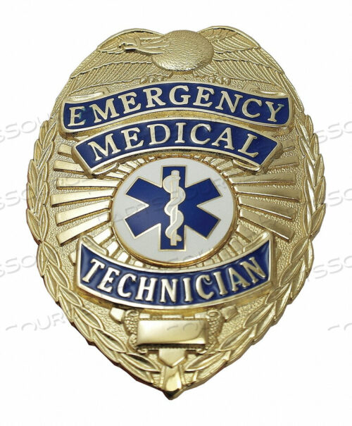 OEM#: 4182GMETAL BADGE EMERGENCY MEDICAL TECH GOLD by Heros Pride