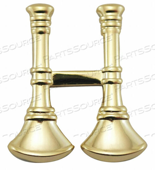 OEM#: 4444GMETAL RANK INSIGNIA FIRE BUGLES GOLD PR by Heros Pride