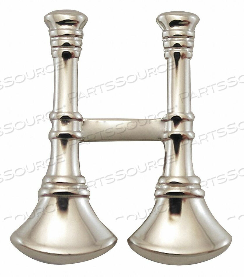 OEM#: 4444NMETAL RANK INSIGNIA FIRE BUGLES NCKL PR by Heros Pride