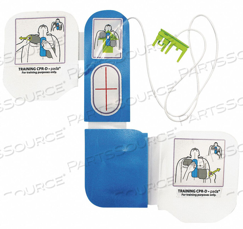 OEM#: 8900-0804-01TRAINING CPR-D PADZ ELECTRODE, WITH 1 PAIR REP. GEL by ZOLL Medical Corporation