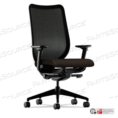 NUCLEUS SERIES WORK CHAIR, ILIRA-STRETCH M4 BACK, SUPPORTS 300 LB, 17 TO 21.5 SEAT HEIGHT, ESPRESSO SEAT, BLACK BACK/BASE