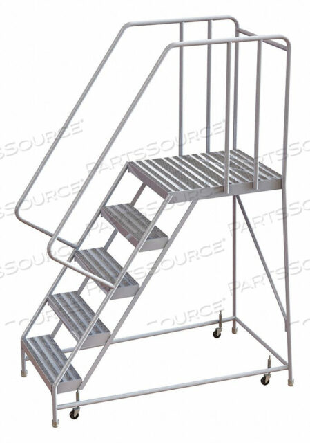 OEM#: WLAR105164-D5ROLLING LADDER 5 STEP ALUMINUM RIBBED by Tri-Arc
