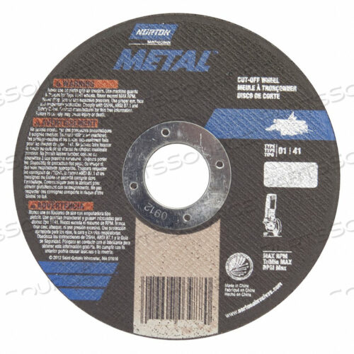 OEM#: 07660701616CUTOFF WHEEL RIGHTCUT 4 X.040 X5/8 by Norton | Saint-Gobain Abrasives