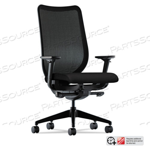 NUCLEUS SERIES WORK CHAIR, ILIRA-STRETCH M4 BACK, SUPPORTS UP TO 300 LB, 17 TO 21.5 SEAT HEIGHT, BLACK