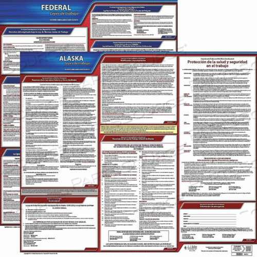 OEM#: 200-AK-1LABOR LAW POSTER FED/STA AK SP 20INH 1YR by J.J. Keller & Associates