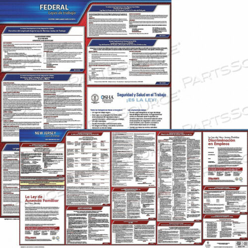 OEM#: 200-NJ-3LABOR LAW POSTER FED/STA NJ SP 20INH 3YR by J.J. Keller & Associates