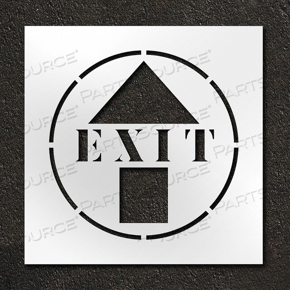 OEM#: STL-116-12405STENCIL EXIT WITH ARROW 24 IN by RAE Products & Chemicals Corp.