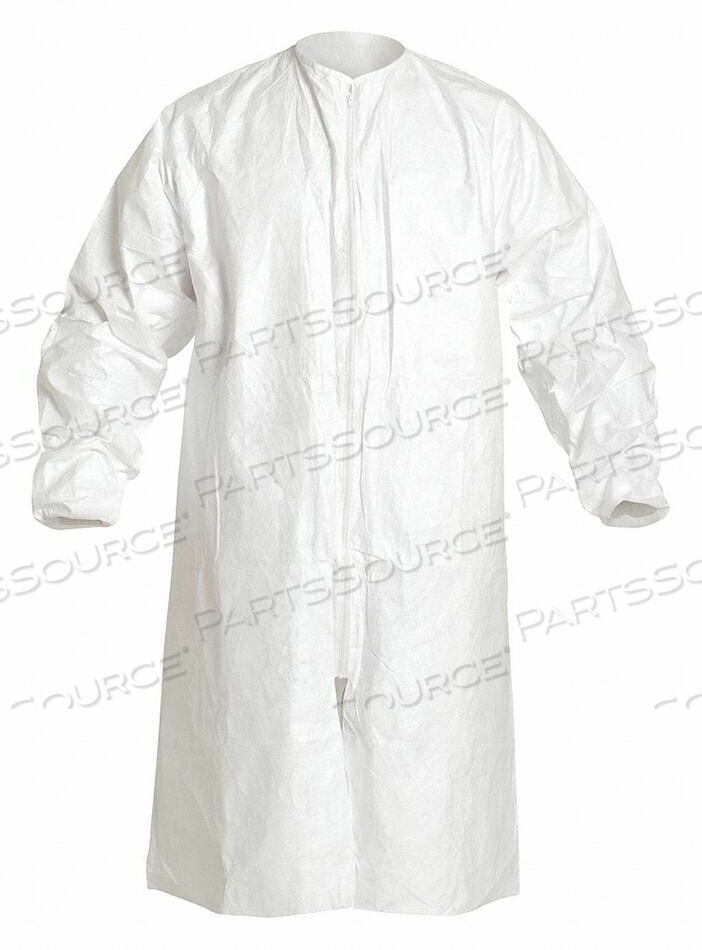 OEM#: IC264SWHLG00300CDISPOSABLE FROCK L WHITE PK30 by DuPont