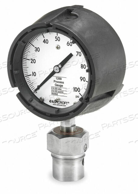 OEM#: 451259SD04L/50312SS04TXCG100#PRESSURE GAUGE 0 TO 100 PSI 4-1/2IN by Ashcroft Inc.