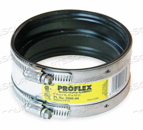 OEM#: 3000-44SHIELDED COUPLING FOR PIPE SIZE 4 by Fernco