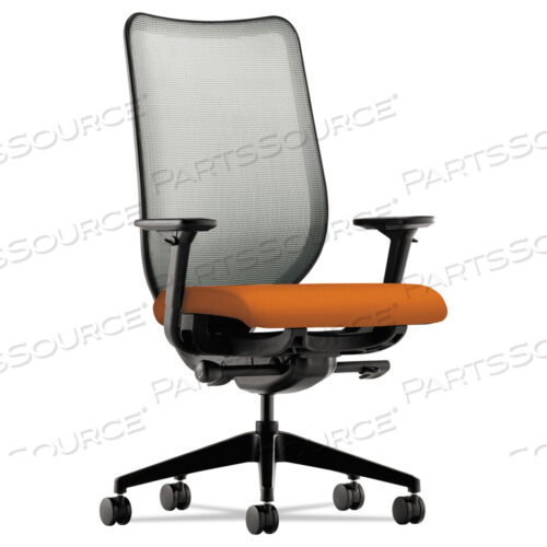 NUCLEUS SERIES WORK CHAIR, ILIRA-STRETCH M4 BACK, SUPPORTS 300 LB, 17 TO 22 SEAT, APRICOT SEAT/BACK, BLACK BASE
