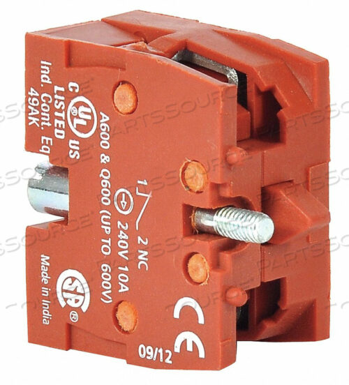OEM#: 30G076CONTACT BLOCK 22MM 1NC by DAYTON ELECTRIC MANUFACTURING CO